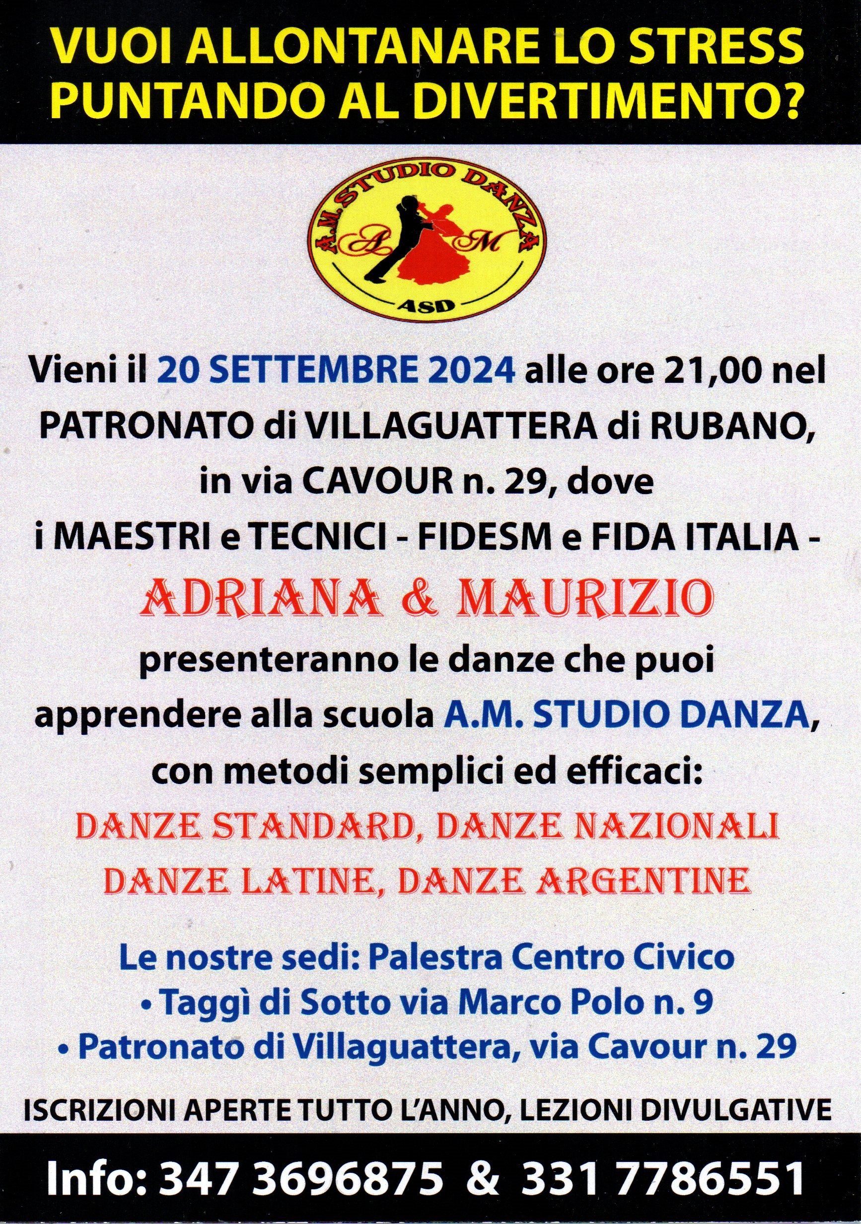 Locandina associazione